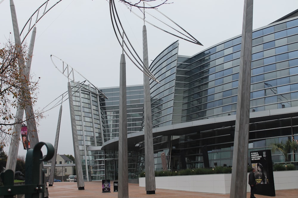 a group of tall buildings sitting next to each other