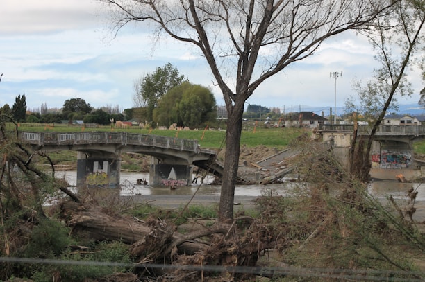Illustration showing three broken bridges symbolizing communication failures between Polish and Swedish businesses.