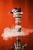 A close-up of a beautifully crafted hookah with swirling smoke against a backdrop of Turkish tiles.