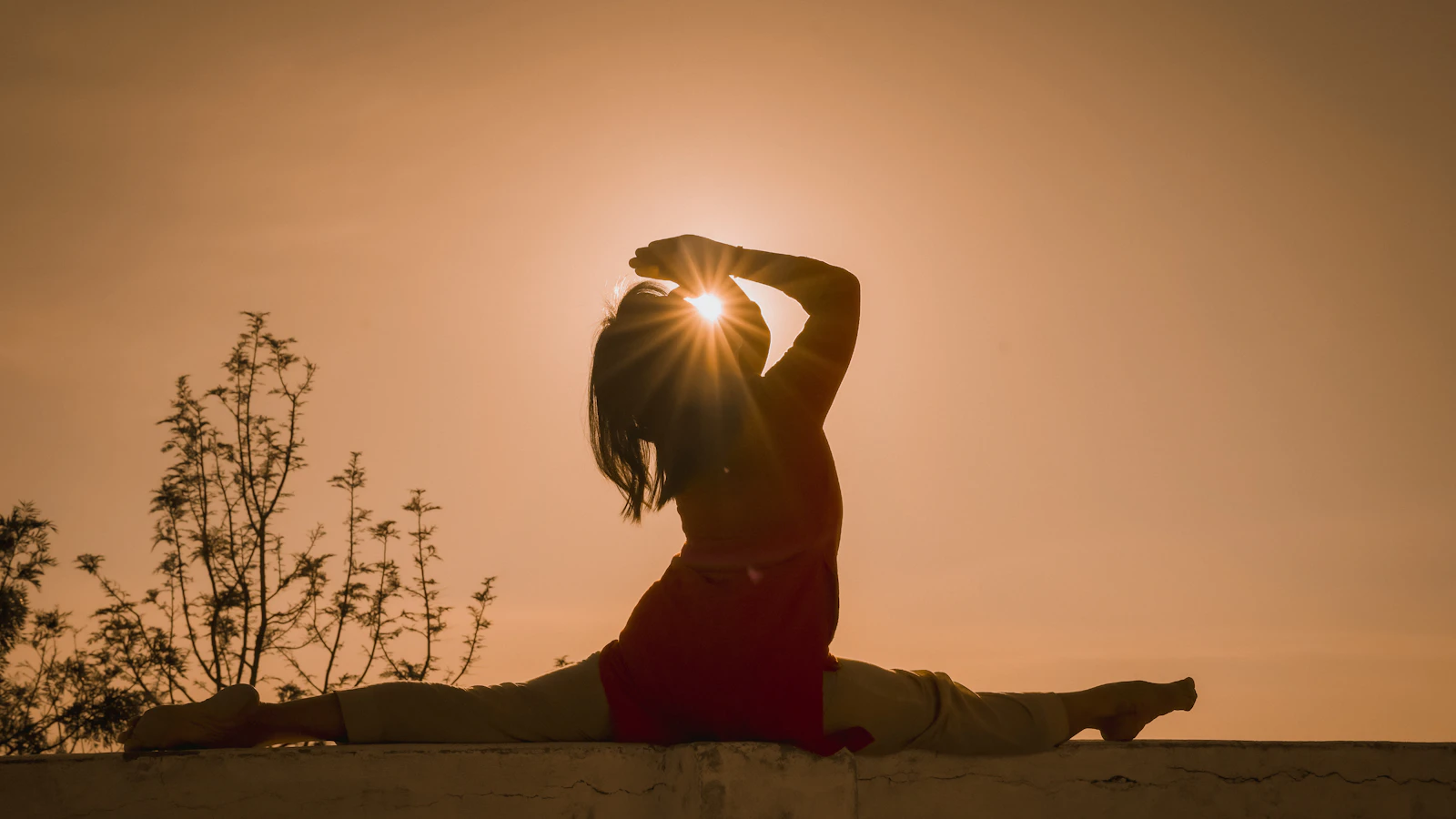 Morning light behind a seated figure at the start of the retreat day