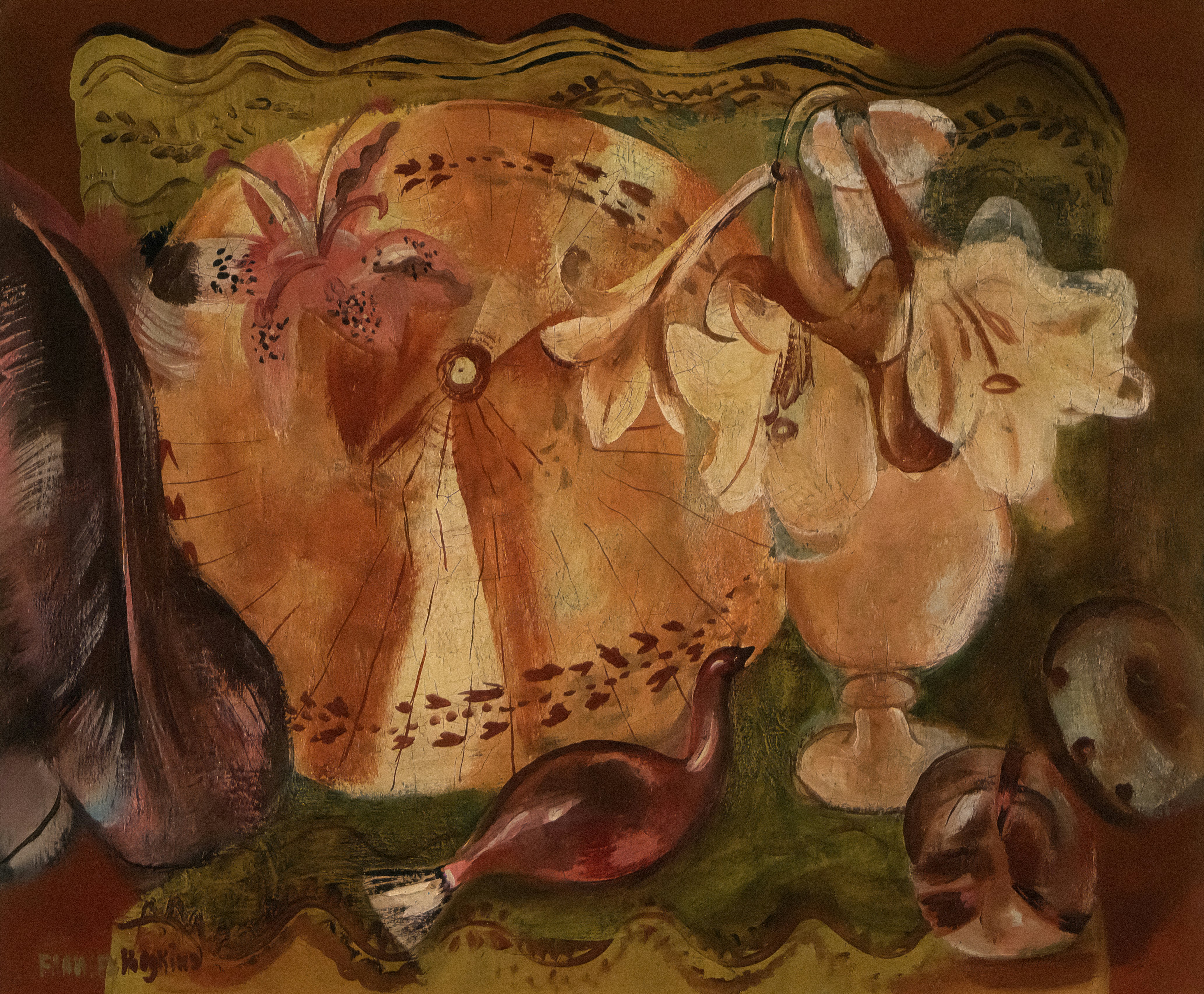 Decorative motif, circa 1935, by Frances Hodgkins. Purchased 1976. Te Papa (1976-0017-1)