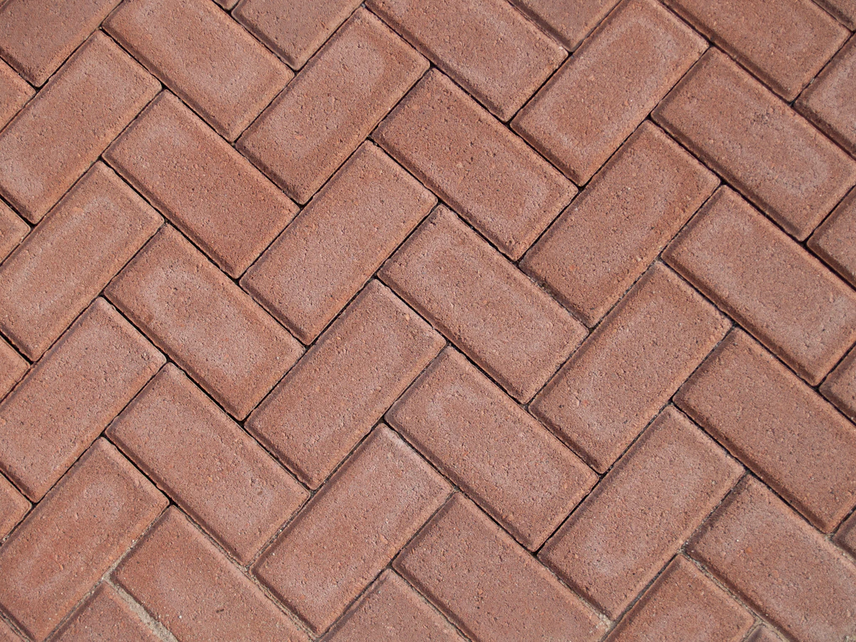 Custom brick paver surface installed with precision