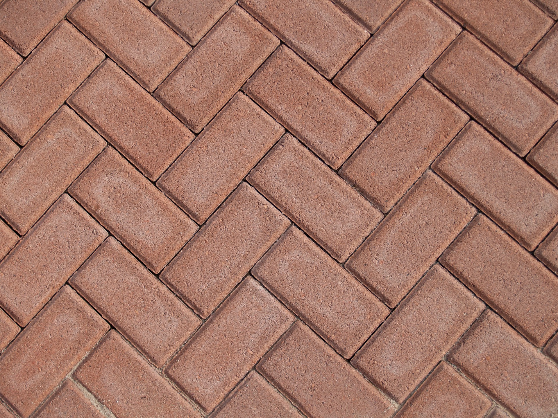 a close up of a red brick sidewalk