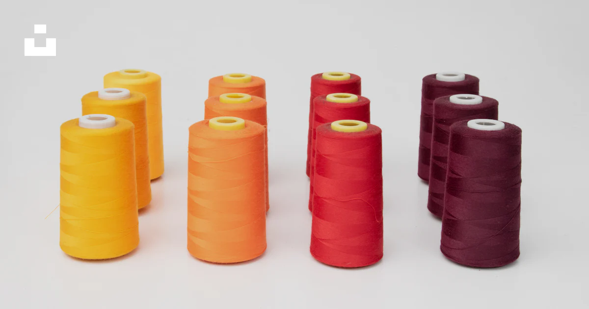 Thread Group Image A group of spools of thread sitting next to each other photo – Free ...