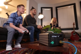 a couple of people that are sitting on a couch