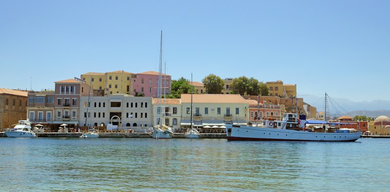 Chegada a Creta · Chania