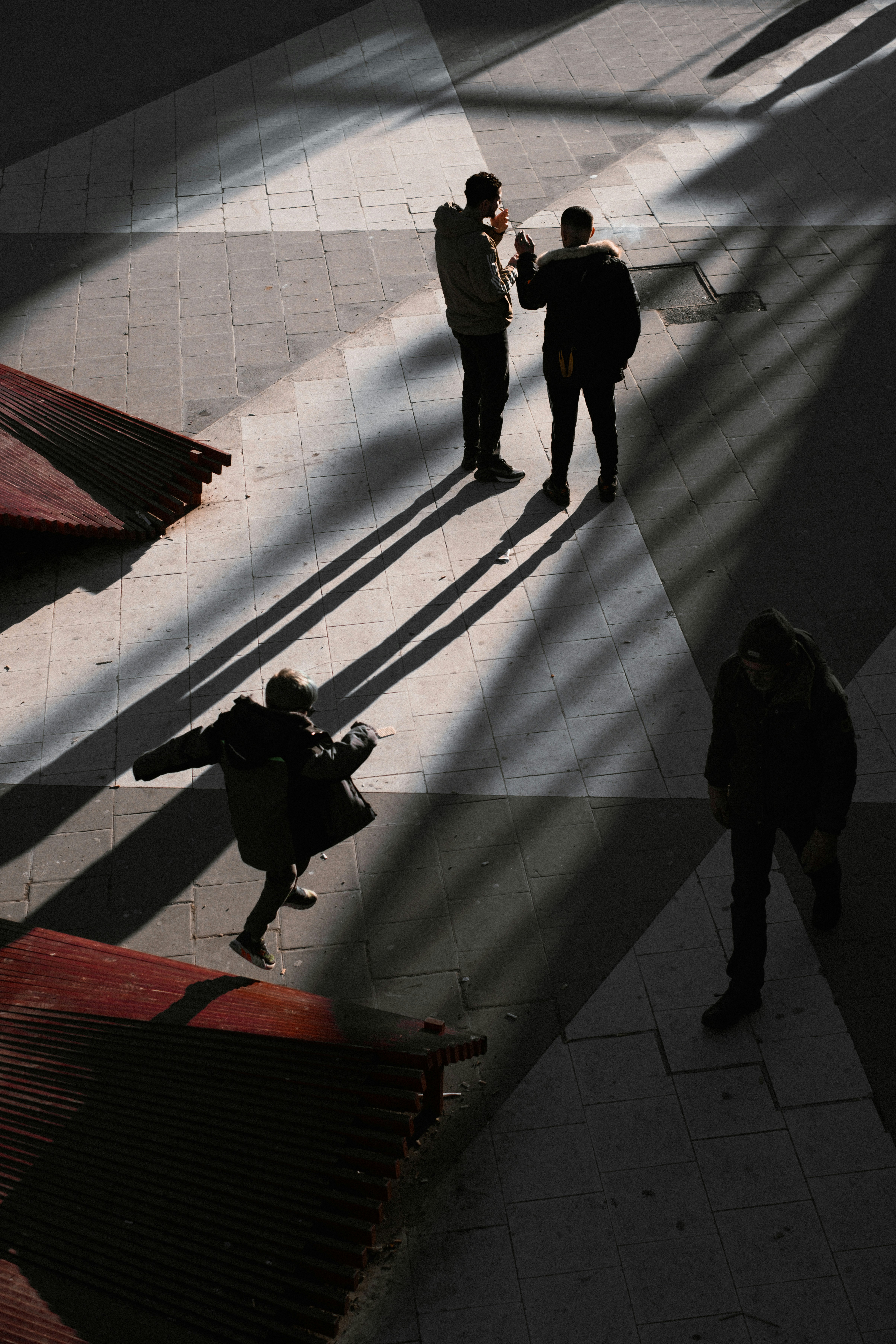 a group of people standing next to each other
