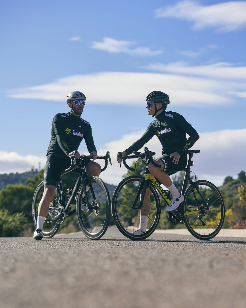 a couple of people that are on some bikes