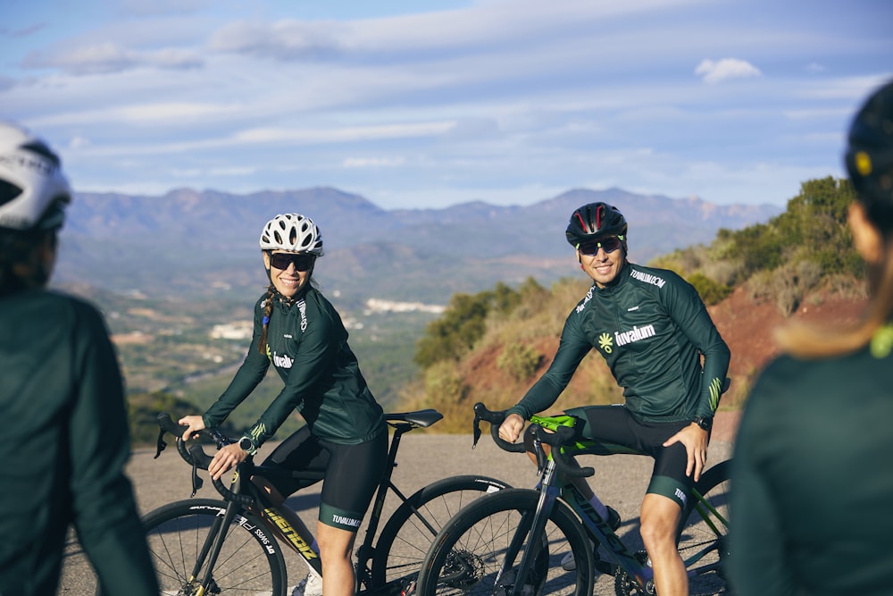 a couple of people that are on some bikes