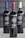 Three wine bottles are arranged with labels featuring a decorative design and the text 'Familia de Vinos Ibarra' and 'una opción'. The focus is on the front bottle with a reddish cap, while the two bottles with gold and purple caps are blurred in the background.