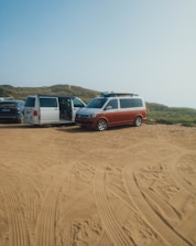 A spacious van ready to transport a large group comfortably in Alaçatı.