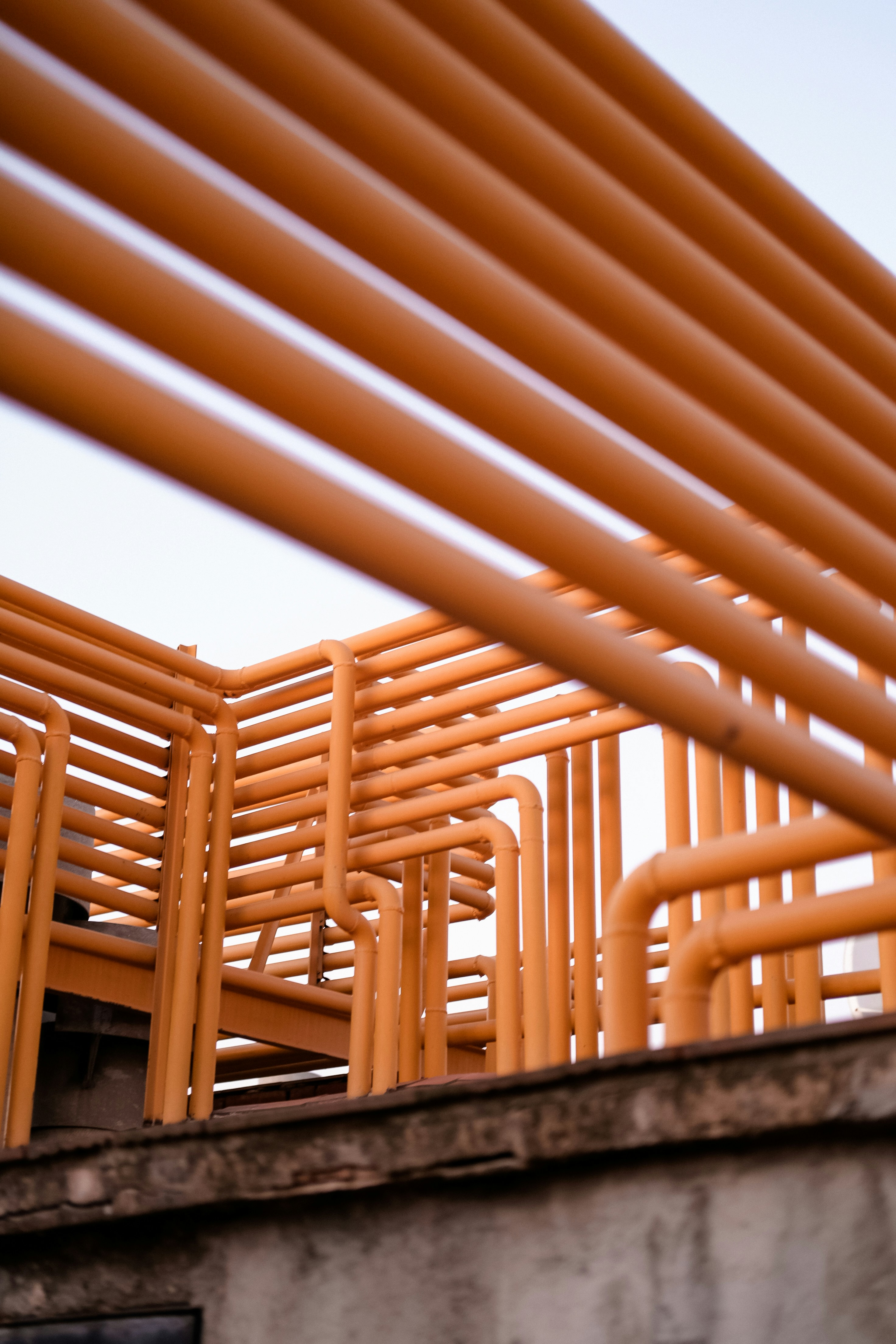 Pipes on the rooftop of Barcelona