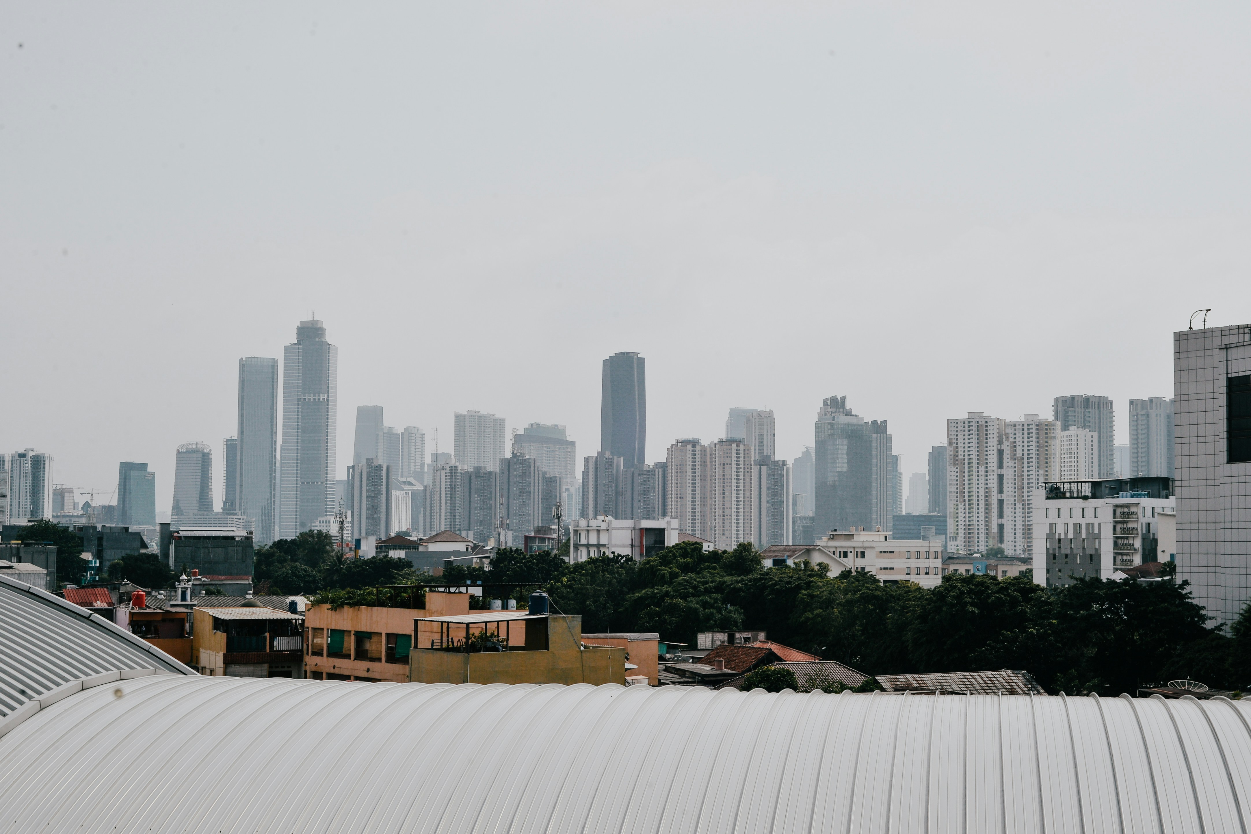 Rooftop deck with fire pits and Chicago skyline views - River North loft apartments