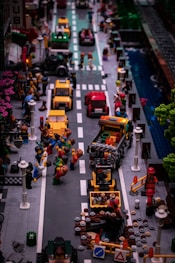 a city street filled with lots of traffic