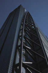 High-rise building showcasing steel framing construction.