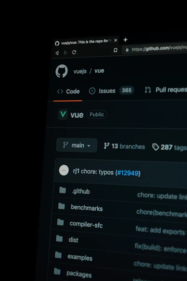 Screenshot of a GitHub repository page showing code files and commits.