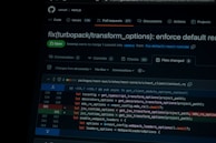 Close-up of a pull request review highlighting thoughtful feedback and collaborative coding.