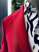 A close-up of a sophisticated blazer with intricate stitching details.
