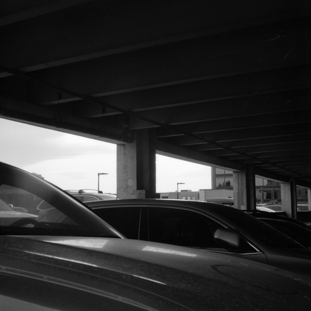 a parking garage filled with lots of cars