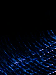 A sleek, dark navy and black abstract background with cyan-blue light streaks resembling a signal pulse.