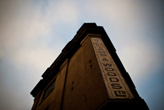 Exterior shot of Seivewright Repairs shop front with a bold, industrial look under soft evening light.