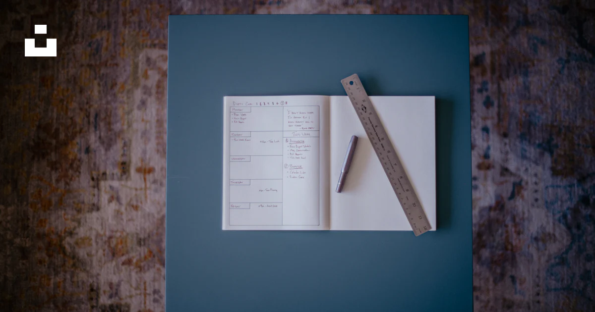 A book with a ruler on top of it photo – Free Notebook Image on Unsplash