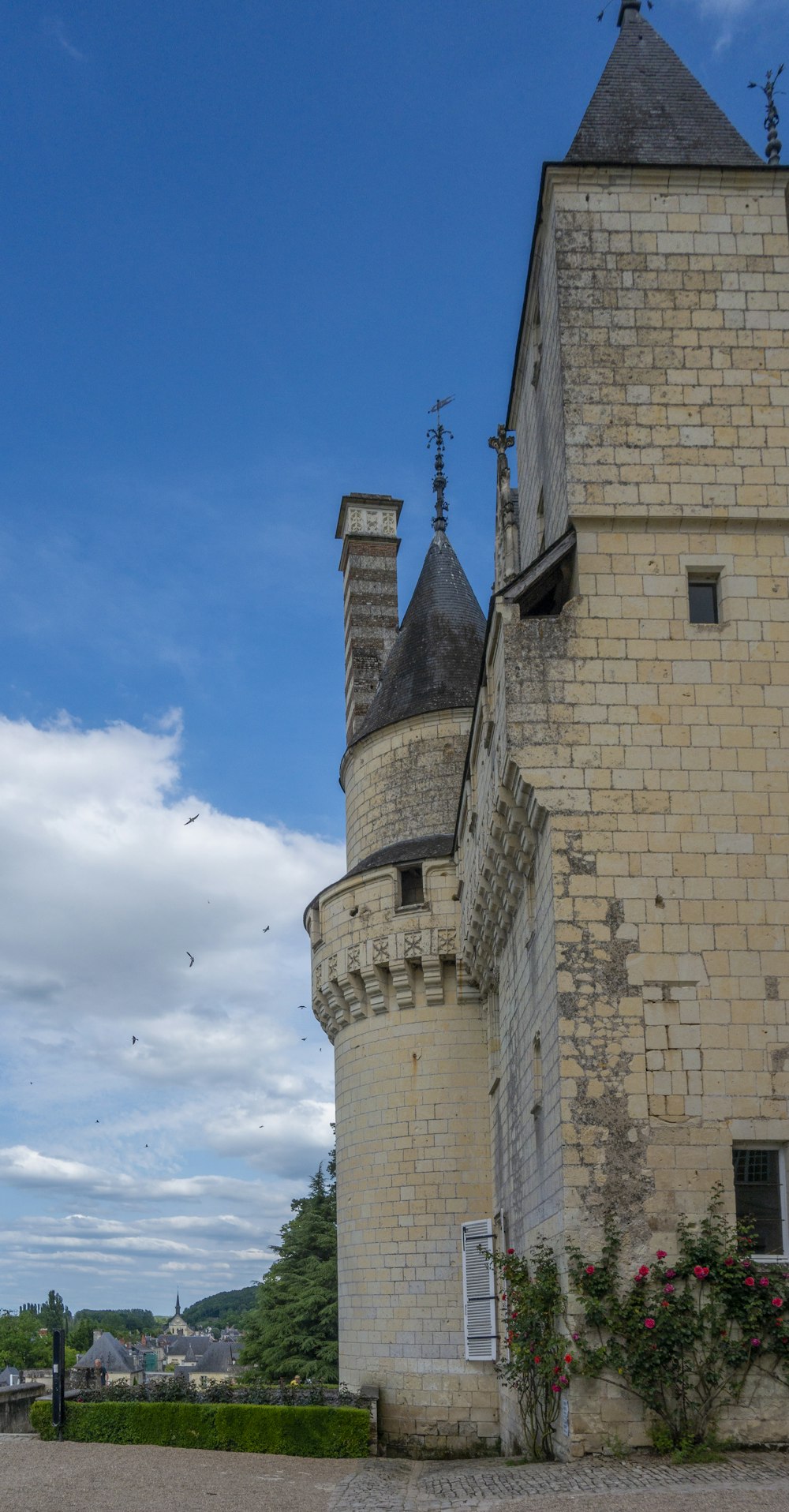 a castle like building with a clock tower