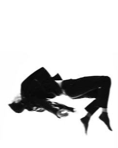 Abstract performance imagery showing motion and focus in training.