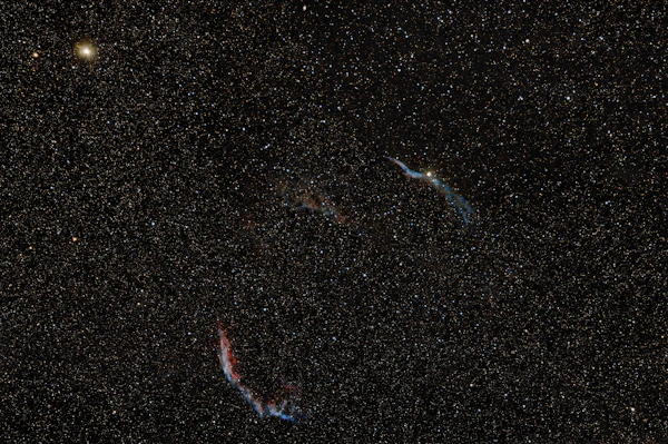 Colorful stars and nebula in deep space