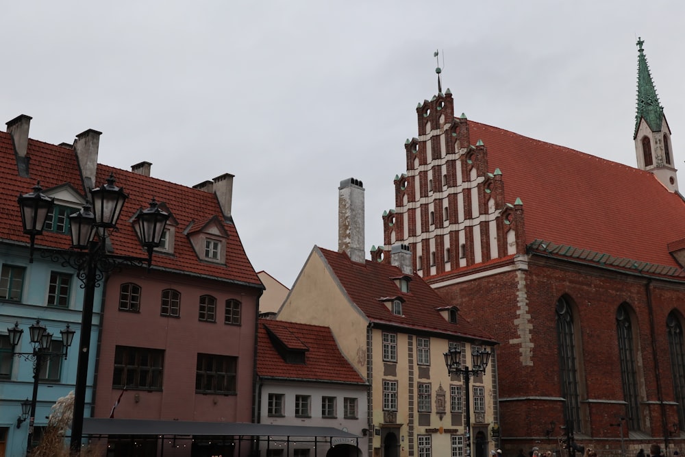 a group of buildings that are next to each other