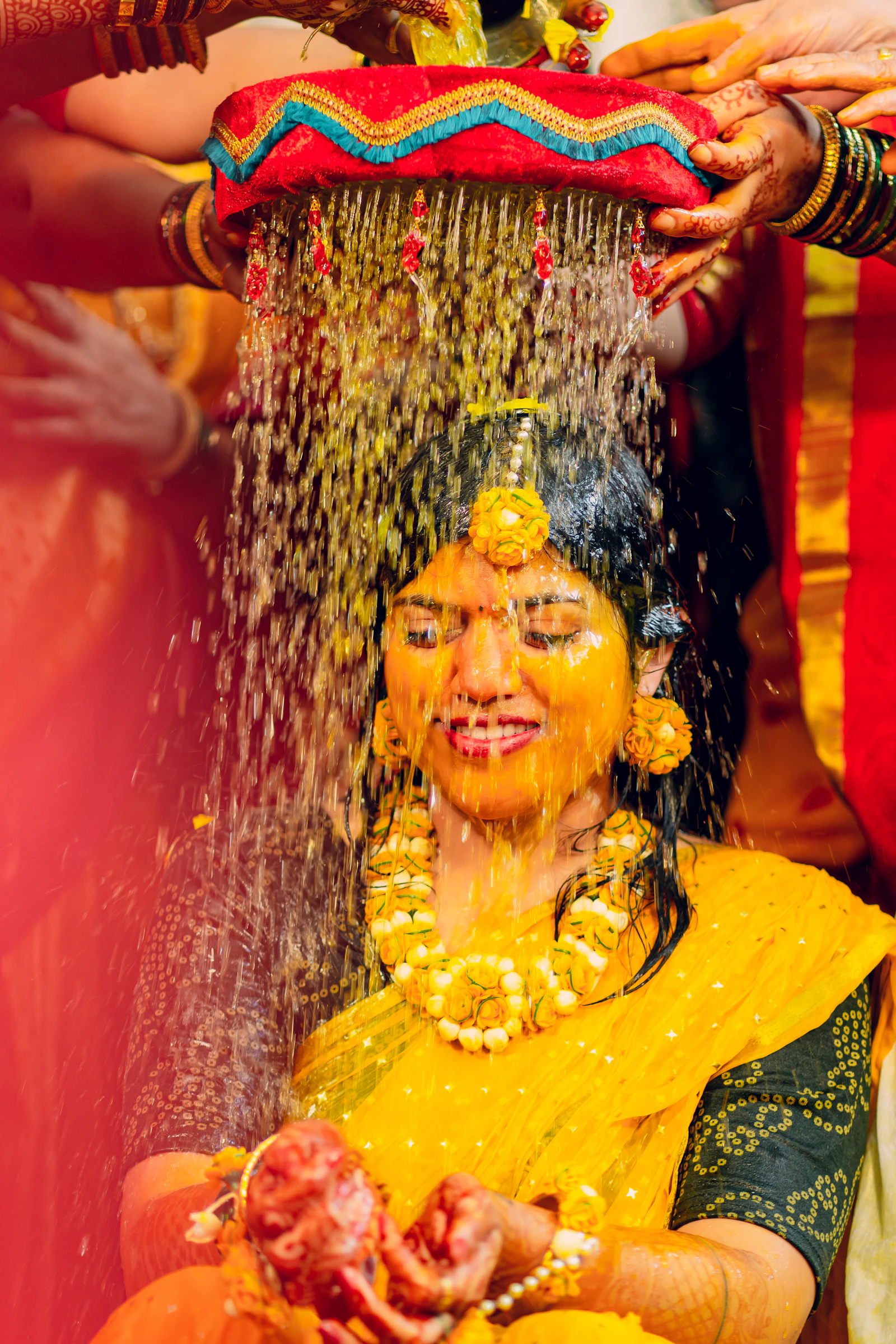 Haldi wedding celebration