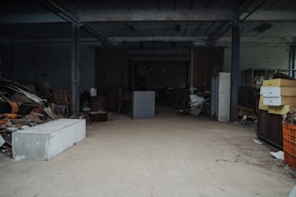 a room filled with lots of junk and boxes