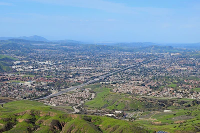 A satellite view of urban expansion showcasing city growth over time.
