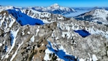 A panoramic view of the snow-capped peaks of the Sierra Nevada de Santa Marta
