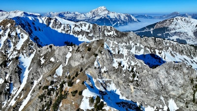 A panoramic view of the snow-capped peaks of the Sierra Nevada de Santa Marta