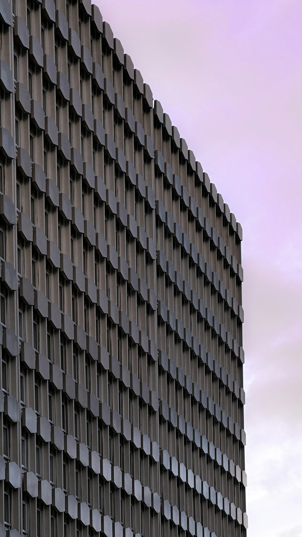 a very tall building with lots of windows