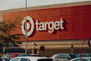 a target store with cars parked in front of it