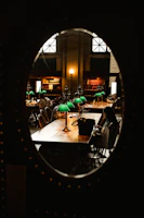 A quiet nook with individual workstations and soft lighting for focused work.
