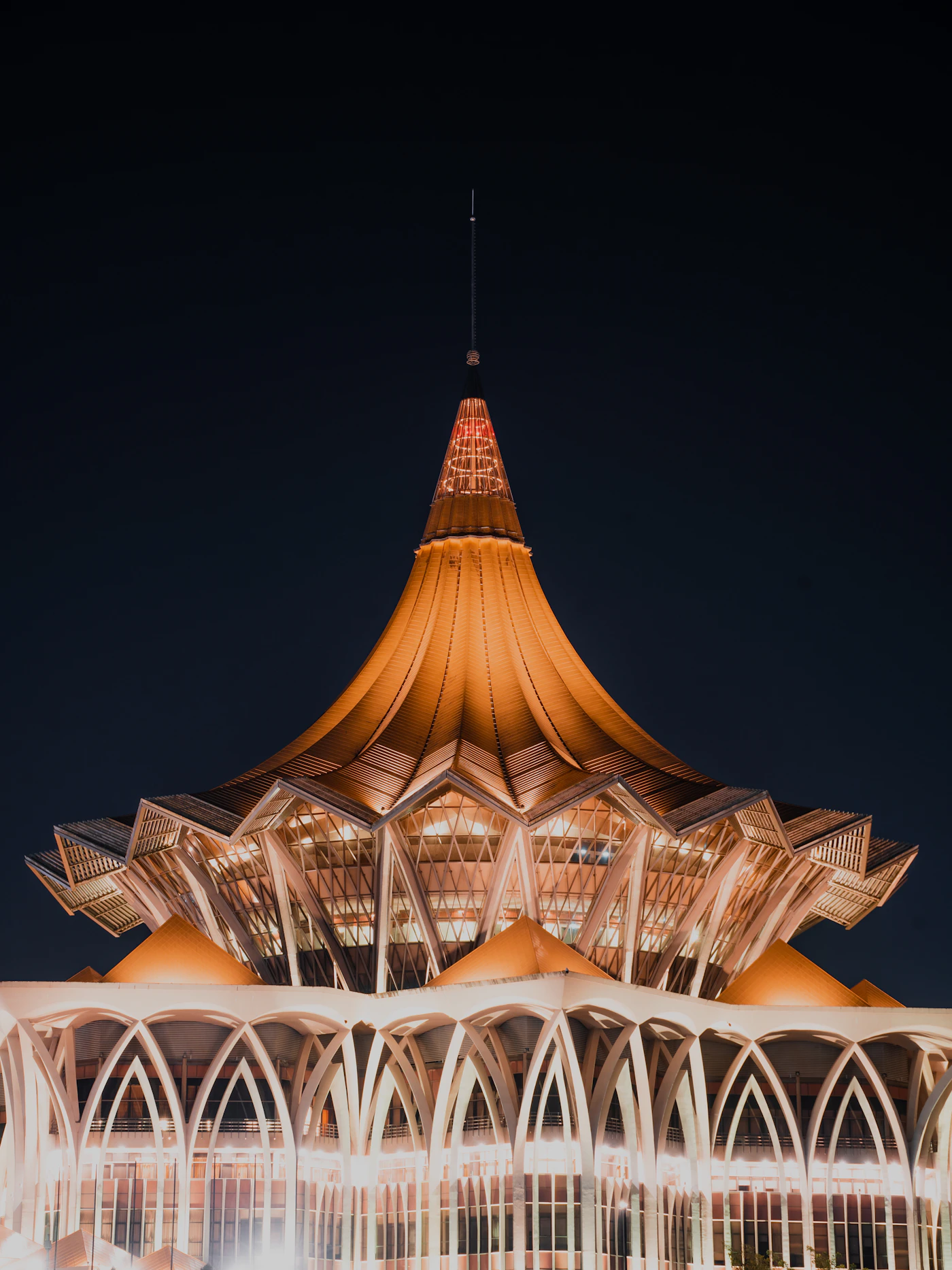 A tall building in Sarawak