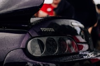 a close up of the front end of a car