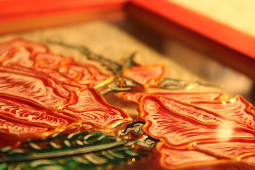 Glass photo frame with a delicate laser-etched border and personalized message.