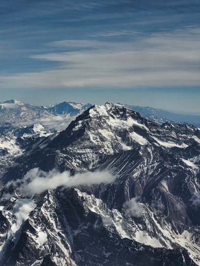 A scenic view of high-altitude mountains where genuine shilajit is sourced.