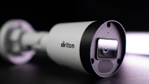 a close up of a camera on a table