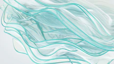 a close up of a white and blue object