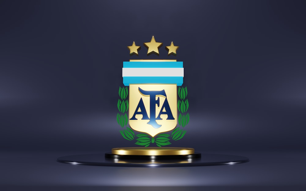 Una imagen 3D del emblema de un equipo de fútbol