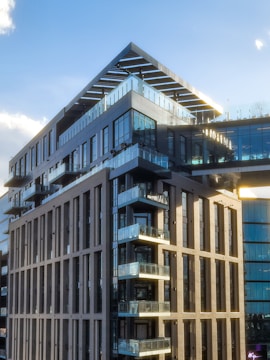 A blueprint of a contemporary building project.