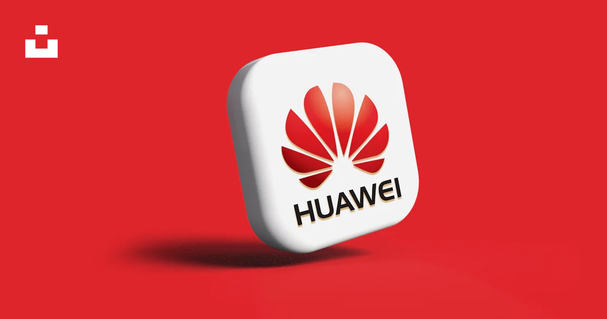 El logotipo de la empresa sobre fondo rojo foto – Imagen de Logotipo ...