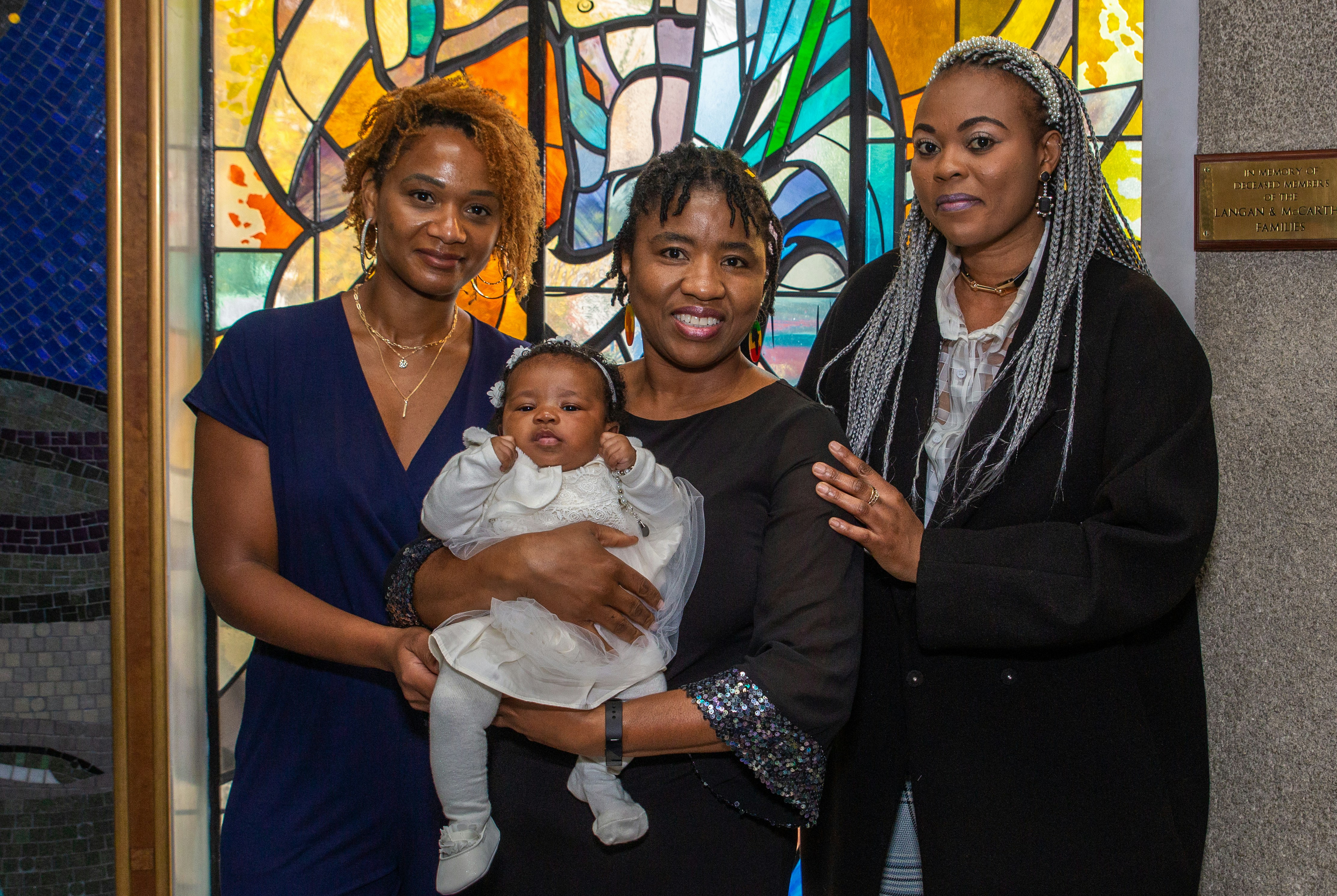 Mothers with a baby gathered at a community center, supportive parenting group