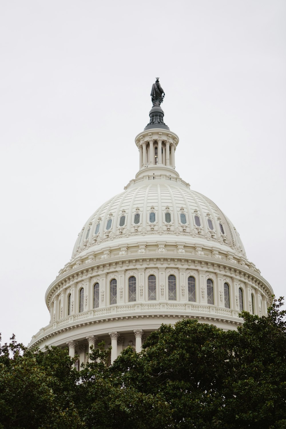 a view of the dome of the u s capitol building