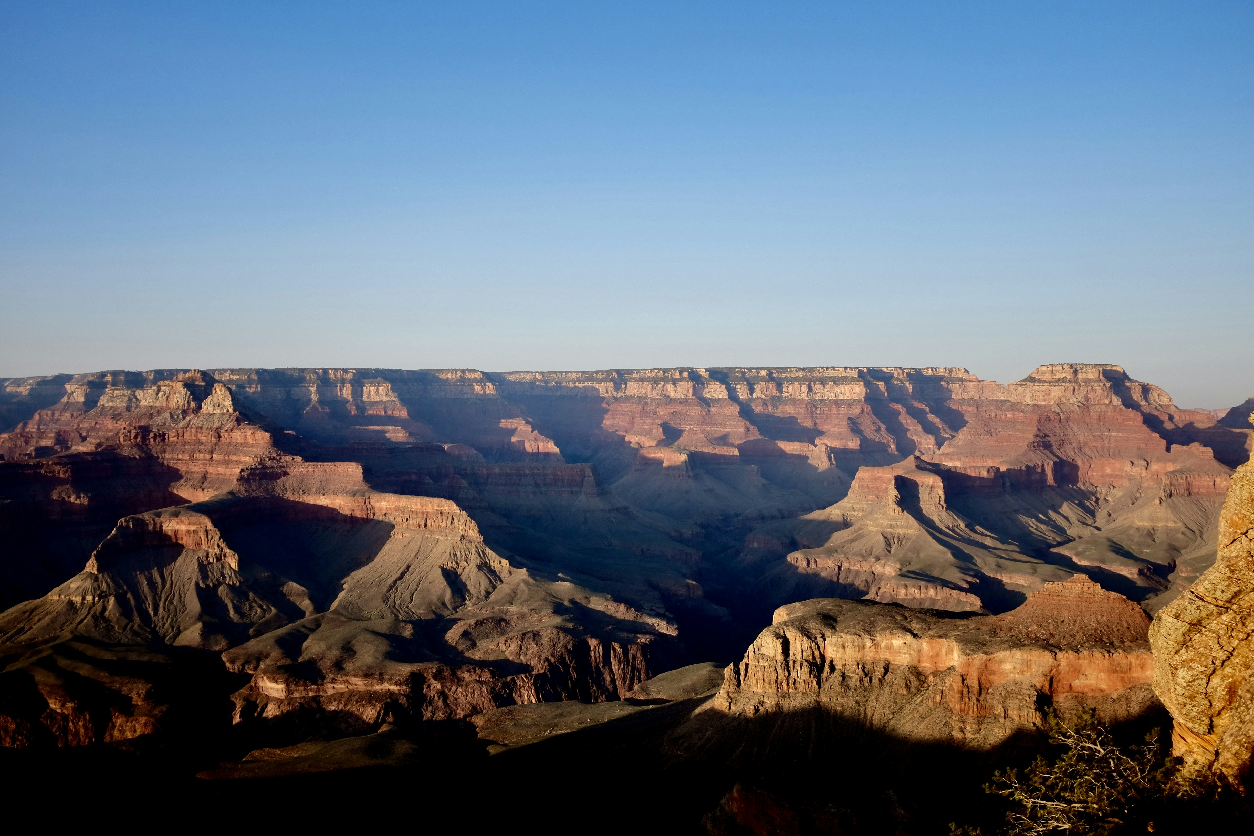 a view of the grand canyon of the grand canyon, sunset over grand canyon